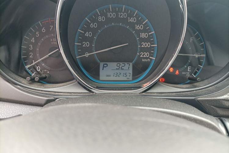 Used Toyota Vios 2014 1.3L Automatic Standard Edition Odometer Close Up