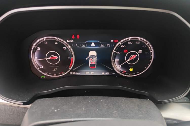 Used Hongqi HS7 2019 3.0T Automatic All-Wheel Drive Smart Connect Flagship Edition Instrument Cluster