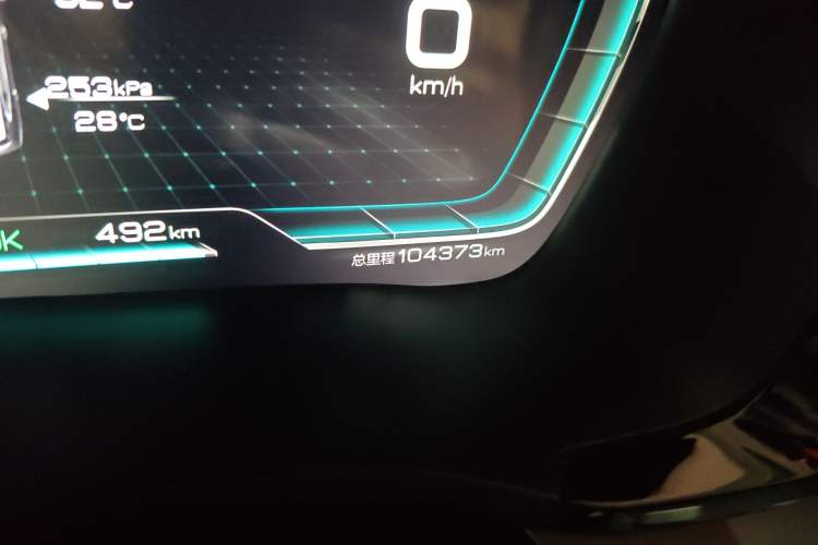 Used BYD Song PLUS New Energy 2021 EV Deluxe Model Odometer Close Up