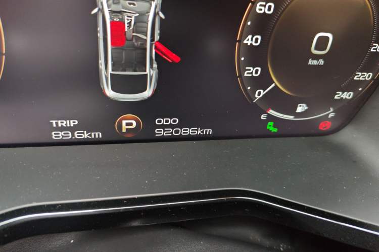 Used Geely Auto Monjaro 2019 350T Yuxingzhe Odometer Close Up