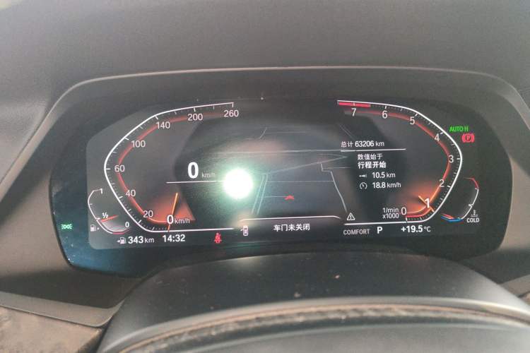 Used BMW X5 2020 xDrive40i M Sport Package Odometer Close Up