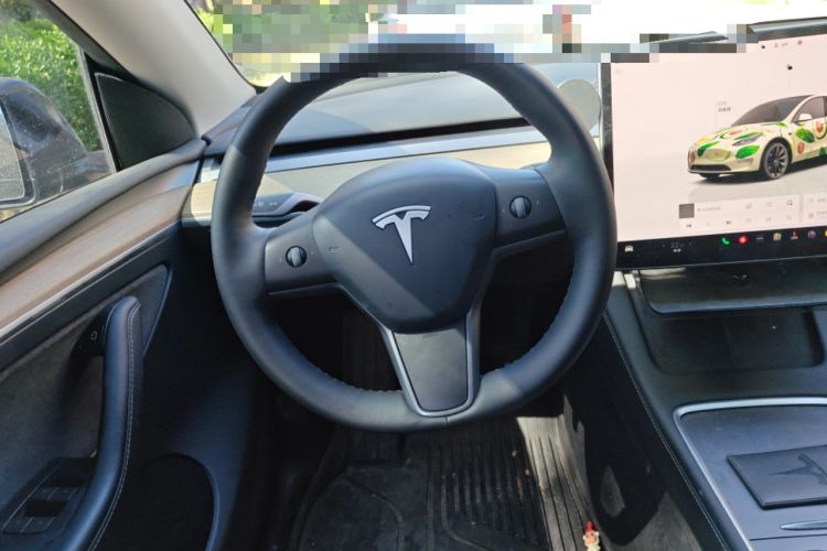 Used Tesla Model Y 2022 Revised Version Long-Range All-Wheel Drive Steering Wheel