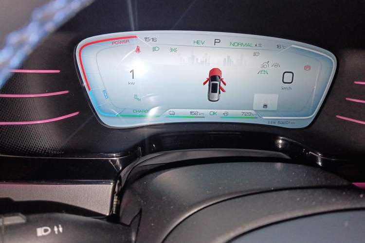 Used BYD Tang New Energy 2022 DM-p 215KM Four-Wheel Drive Flagship Model Instrument Cluster