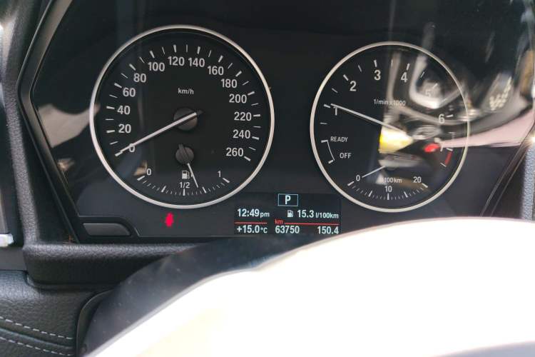 Used BMW 2 Series Active Tourer 2016 218i Sports Design Package Odometer Close Up