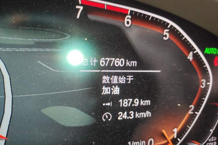 Used BMW X3 2021 Facelift xDrive28i M Sport Package Odometer Close Up