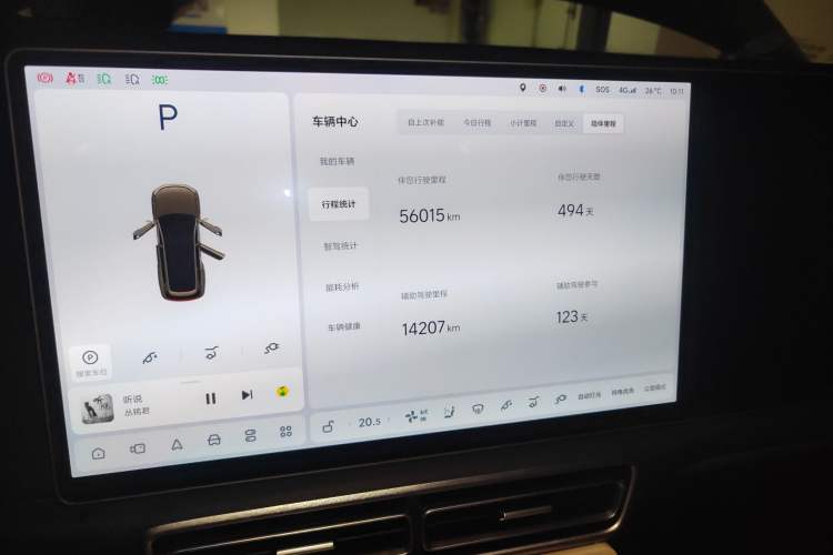 Used Li Auto L9 2023 Pro Model Odometer Close Up