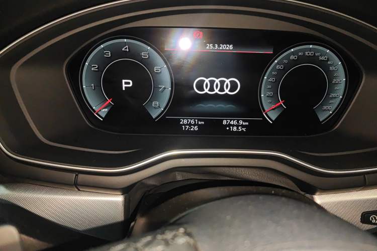 Used Audi A5 2023 Sportback 40 TFSI Fashionable and Dynamic Model Odometer Close Up