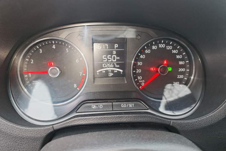 Used Volkswagen Polo 2016 1.6L Automatic Comfort Model Odometer Close Up