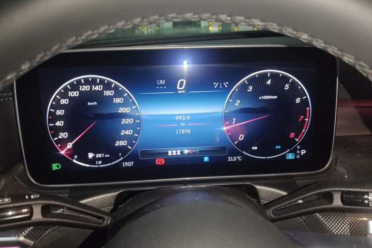 Used Mercedes-Benz C-Class 2023 Second Facelift C 260 L Sport Edition Odometer Close Up