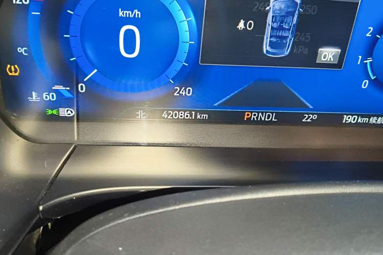 Used Ford Escape 2020 EcoBoost 245 Four-Wheel Drive Luxury Edition Odometer Close Up