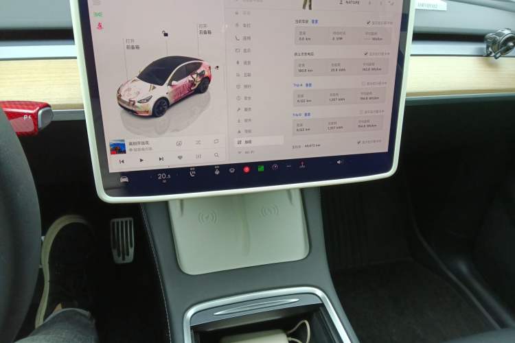 Used Tesla Model Y 2022 Revised Version Rear-Wheel Drive Audio And AC Panel