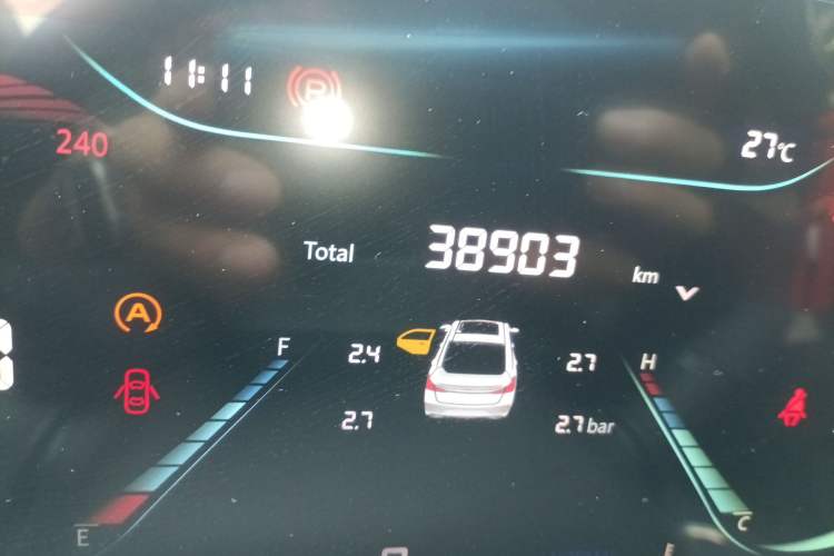 Used CHANGAN Eado 2022 PLUS Blue Whale NE 1.4T GDI DCT Prestige Edition Odometer Close Up