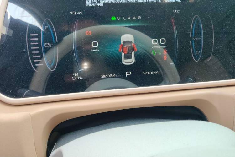 Used ORA Good Cat 2023 501 km Long-Range Luxury Version Ternary Lithium Odometer Close Up