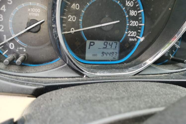 Used Toyota Vios 2016 1.5L Automatic ZhiZhen Xingyao Edition Odometer Close Up