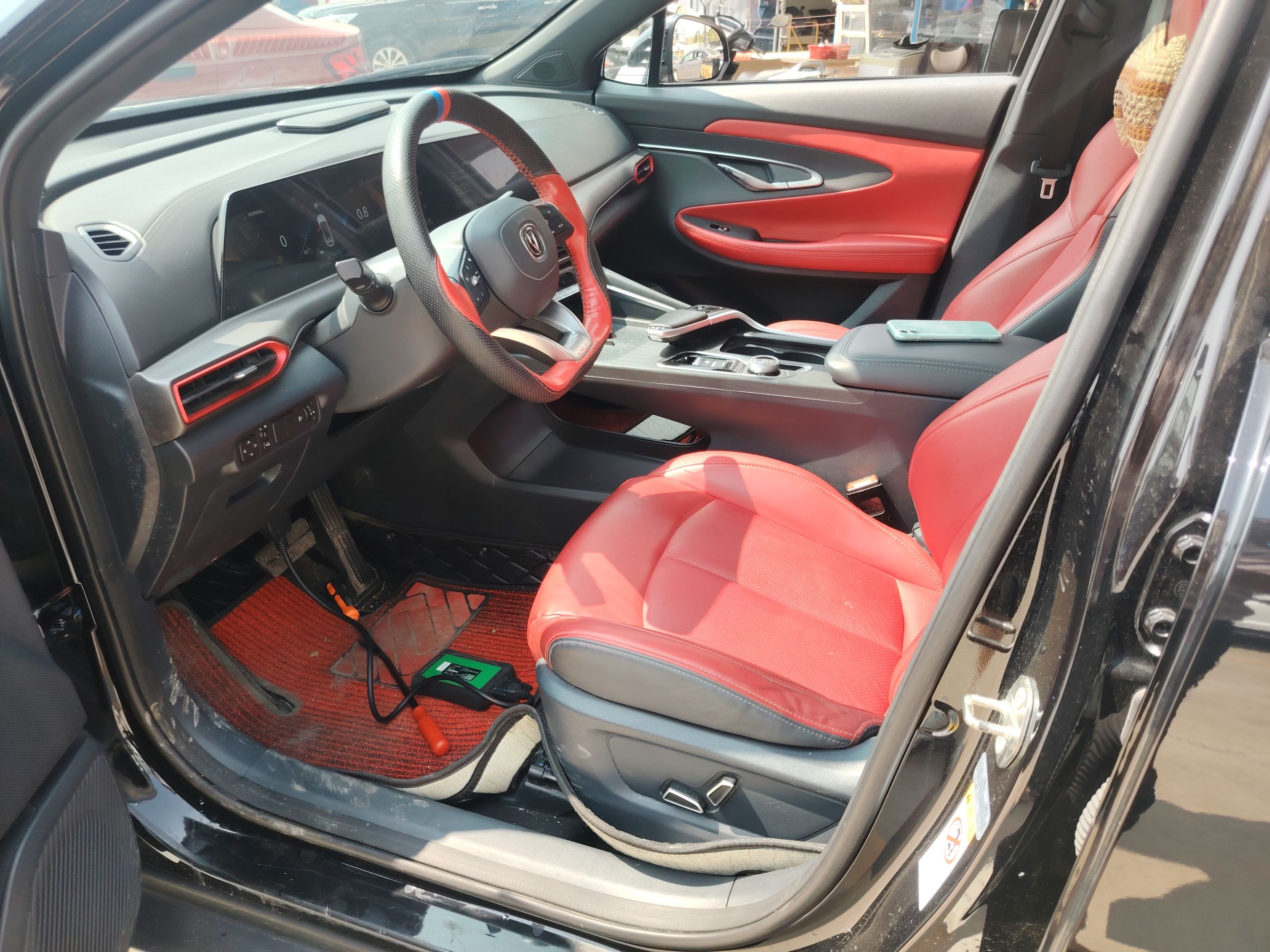 Переднее сиденье в автомобиле