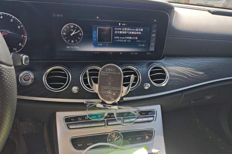 Used Mercedes-Benz E-Class 2017 E 300 L Sporty and Stylish Model Audio And AC Panel