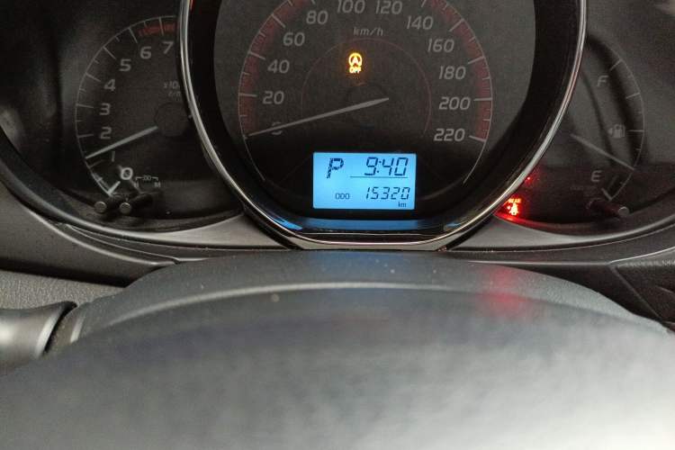 Used Toyota Vios 2021 1.5L CVT Innovation Edition Odometer Close Up