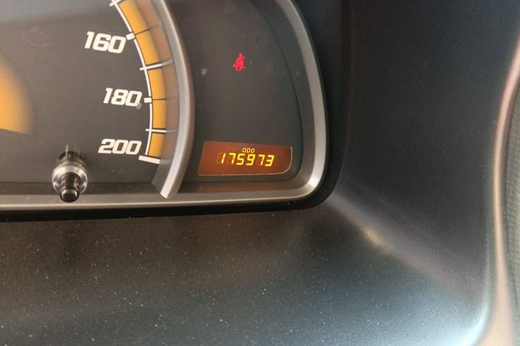 Used Chevrolet Sail 2010 Sedan 1.2L Manual Warm Edition Odometer Close Up