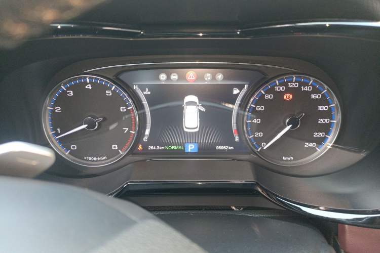 Used GAC Trumpchi GS8 2017 320T Two-Wheel Drive Luxury Smart Connectivity Version (7 Seats) Odometer Close Up