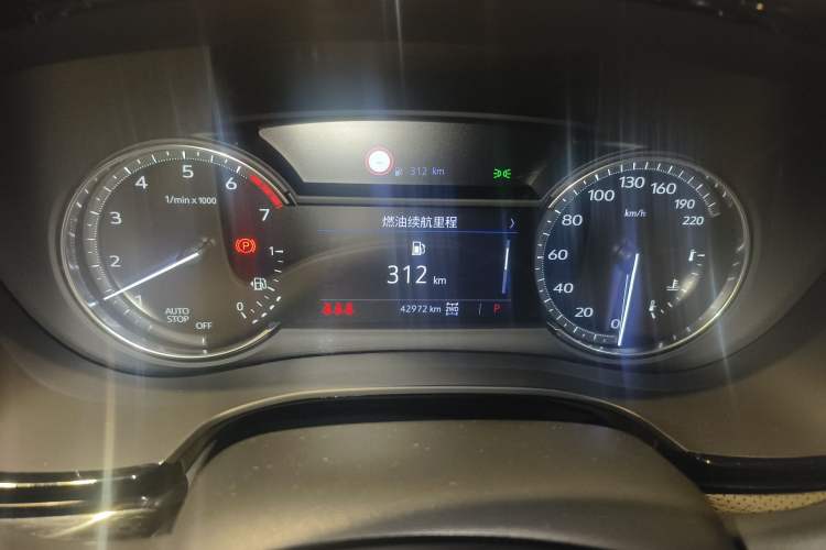 Used Cadillac XT5 2020 Revised Version 28T Four-Wheel Drive Tech Edition Odometer Close Up