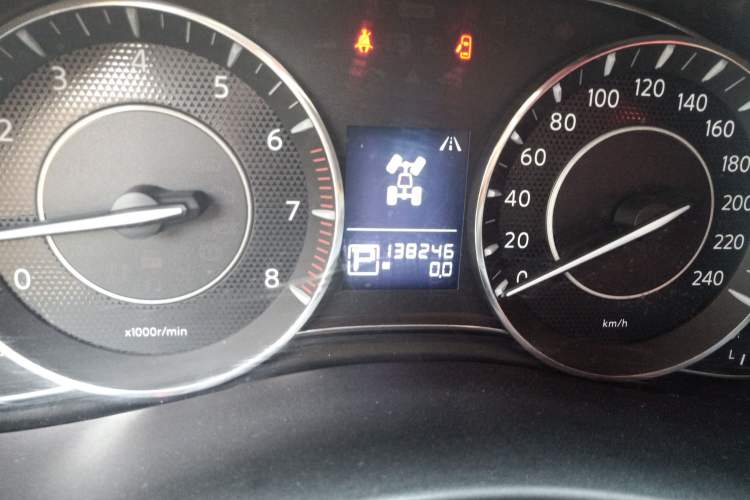 Used Nissan Patrol  Odometer Close Up