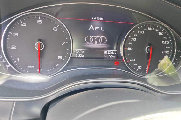 Used Audi A6L 2017 30 FSI Technology Model Odometer Close Up
