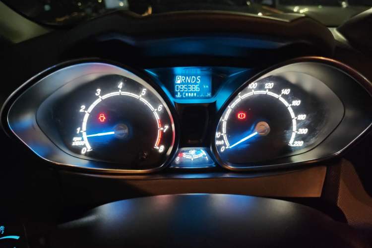 Used Ford Fiesta 2013 Hatchback 1.5L Automatic Prestige Model Odometer Close Up