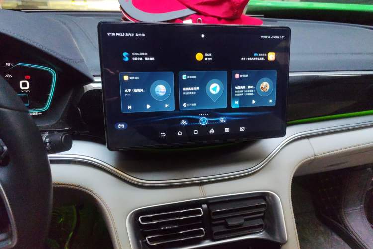 Used BYD Song PLUS New Energy 2021 DM-i 110KM Flagship PLUS Audio And AC Panel