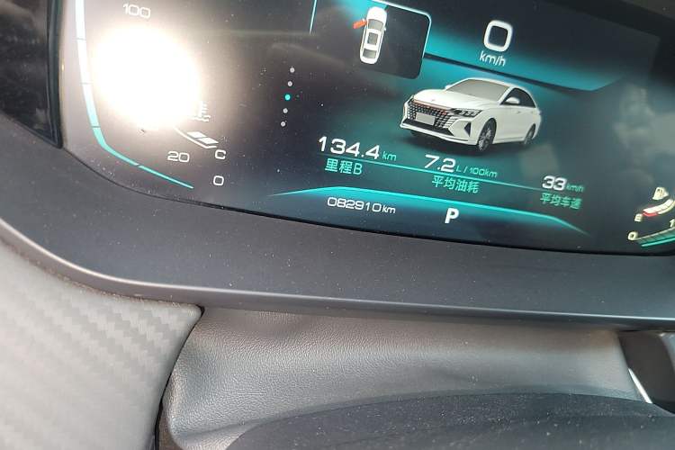 Used Dongfeng Aeolus Yixuan MAX 2021 1.5T Ultra-Stylish Trendsetter Edition Odometer Close Up