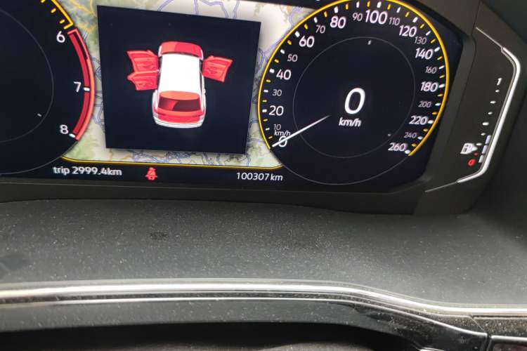 Used Volkswagen Teramont X 2020 380TSI Four-Wheel Drive Luxury Edition Odometer Close Up