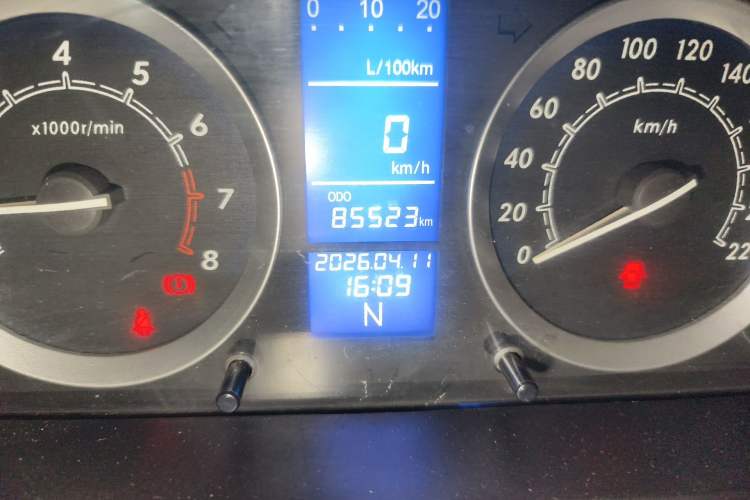 Used BAIC E Series 2013 Sedan 1.5L Automatic Lotte Edition Odometer Close Up