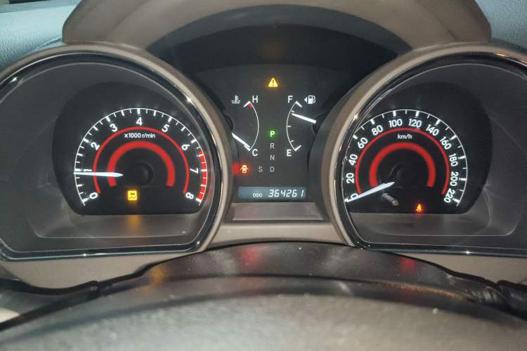 Used Toyota Highlander 2009 3.5L 4x4 7-Seater Luxury Edition with Navigation Odometer Close Up