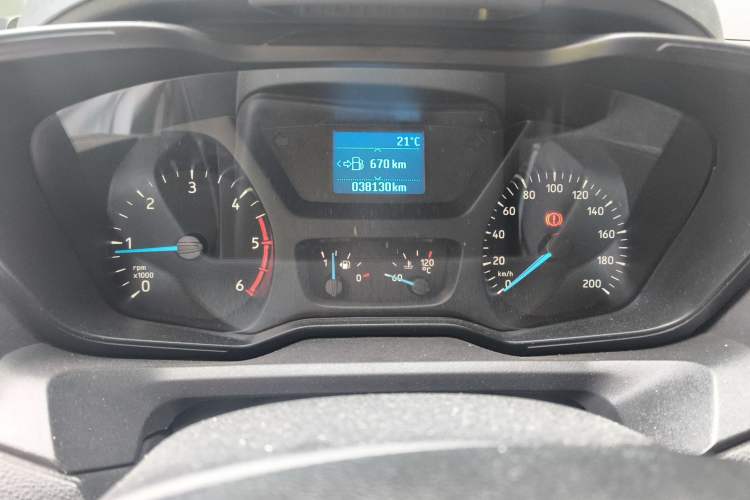 Used Ford Transit 2020 2.0T Diesel Multi-Function Commercial Vehicle Mid-Chassis Low-Roof Design with Dual Rear Doors Emission Standard China V Instrument Cluster