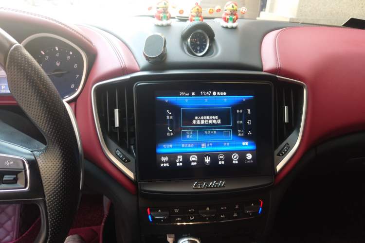 Used Maserati Ghibli 2019 3.0T Diamond Black Global Limited Edition China VI Standard Audio And AC Panel