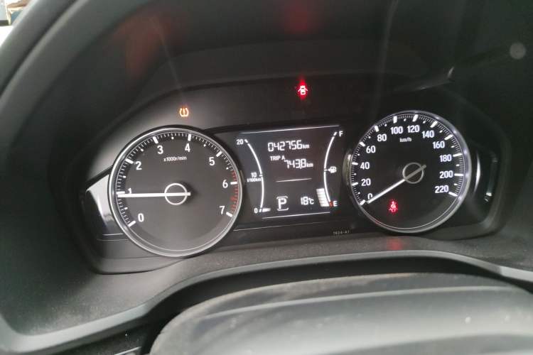 Used Honda Crider 2019 180 Turbo CVT Luxury Edition China VI Emission Standard Odometer Close Up