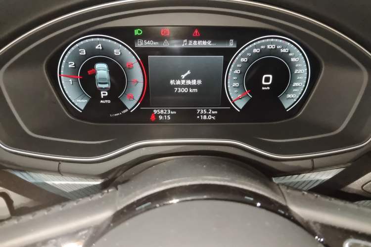 Used Audi A4L 2020 40 TFSI Fashionable and Elegant Model Odometer Close Up