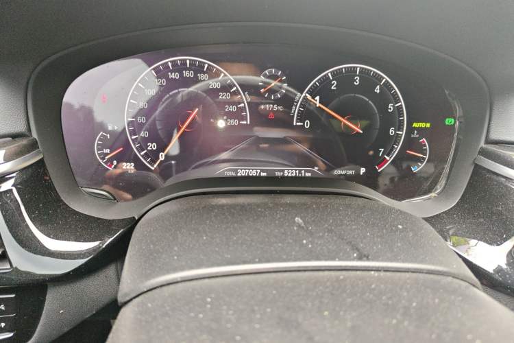 Used BMW 5 Series 2019 530Li Luxury Edition M Sport Package Odometer Close Up