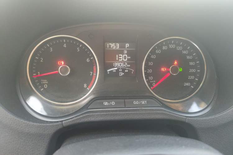 Used Volkswagen Polo 2016 1.6L Automatic Comfort Model Odometer Close Up