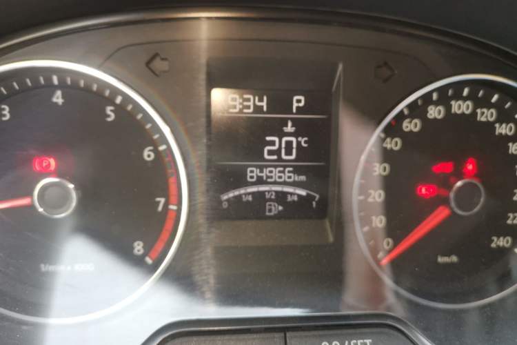 Used Volkswagen Polo 2014 1.4L Automatic Comfort Edition Odometer Close Up
