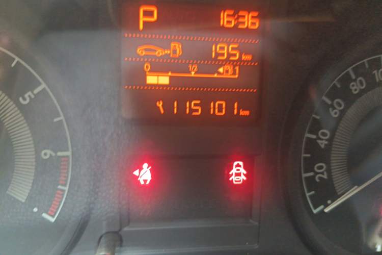 Used Peugeot 301 2014 1.6L Automatic Comfort Edition Odometer Close Up