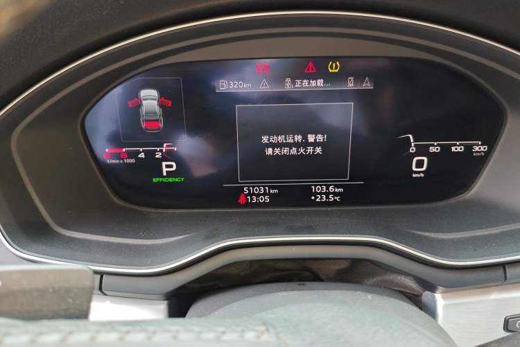 Used Audi A4L 2020 40 TFSI quattro Luxury Dynamic Model Odometer Close Up