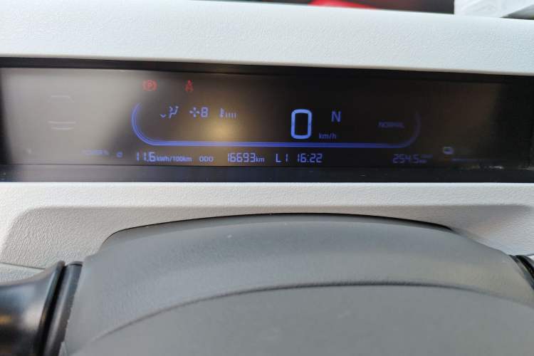 Used Geely Galaxy Panda 2023 Panda Mini 200km Endurance Bear Odometer Close Up