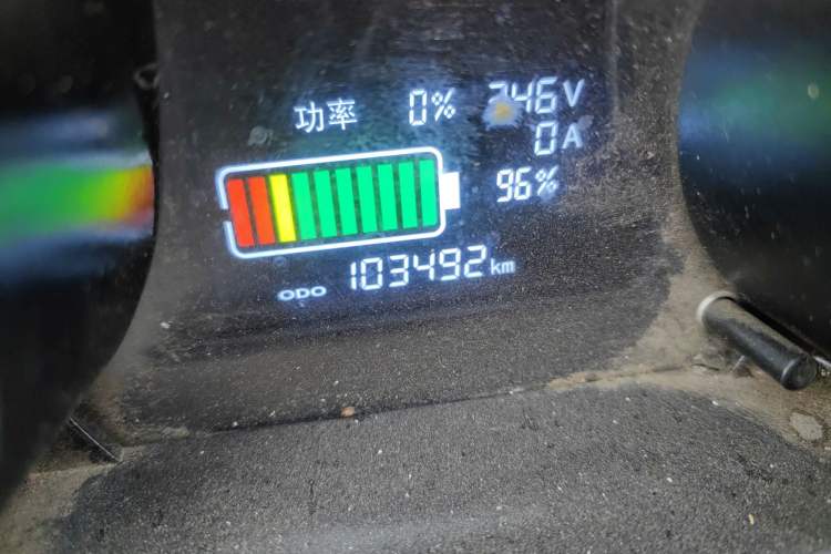 Used New Gonow Shuailing 2022 Standard Range with 41.64 kWh Lishen Power Odometer Close Up