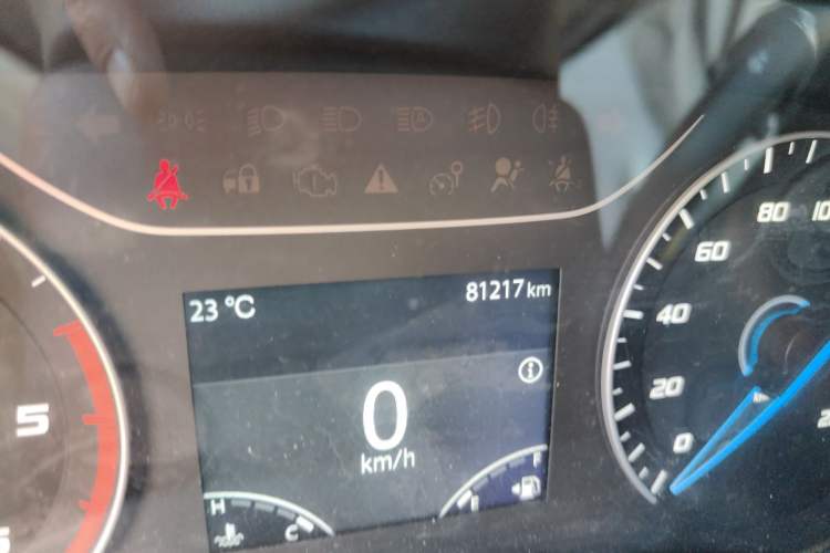 Used JMC Fushun 2023 2.0T Manual Short-Wheelbase Low-Roof Commercial Multi-Purpose Passenger Vehicle 6 Seats with Dual-Opening Tailgate Odometer Close Up