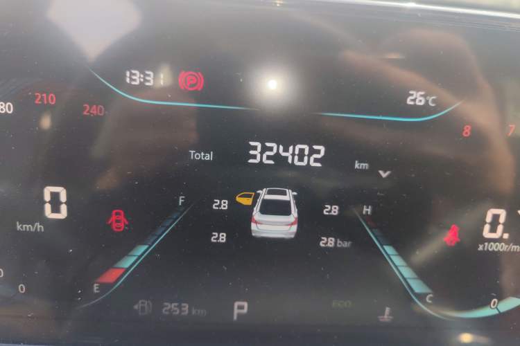 Used CHANGAN Eado 2022 PLUS Blue Whale NE 1.4T GDI DCT Prestige Edition Odometer Close Up