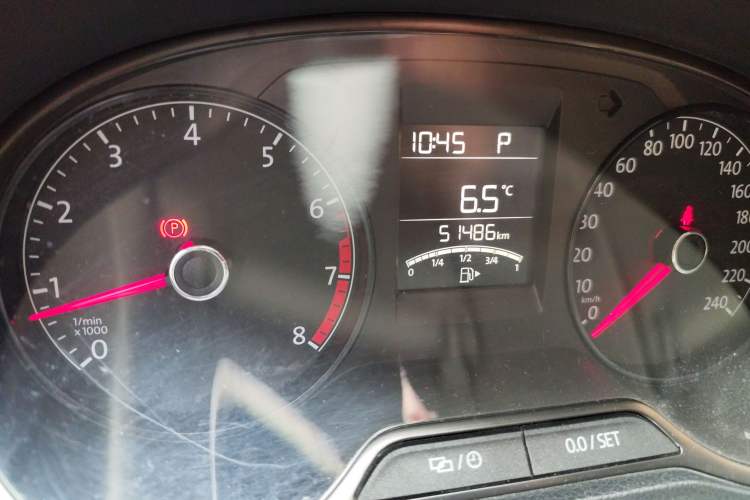 Used Volkswagen Polo 2016 1.4L Automatic Trendy Model Odometer Close Up