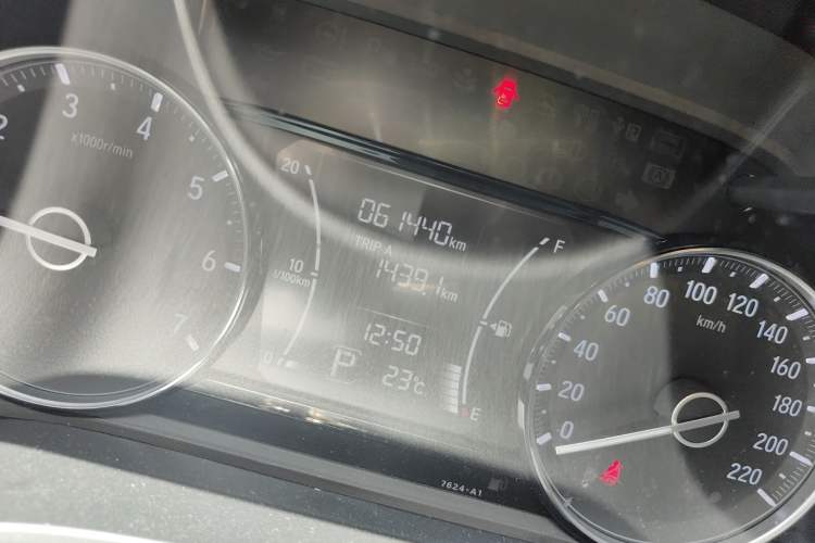 Used Honda Crider 2019 180 Turbo CVT Luxury Edition China VI Emission Standard Odometer Close Up