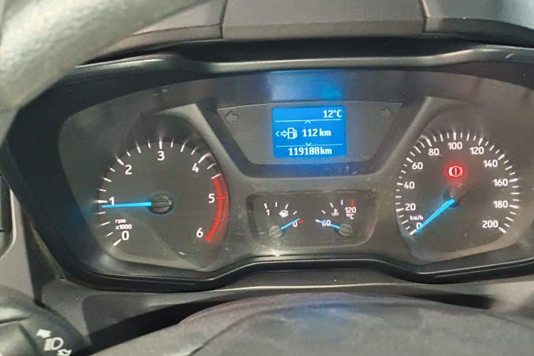 Used Ford Transit 2020 2.0T Diesel Multi-Function Commercial Vehicle Mid-Chassis Low-Roof Design with Dual Rear Doors Meeting China VI Emission Standards Instrument Cluster