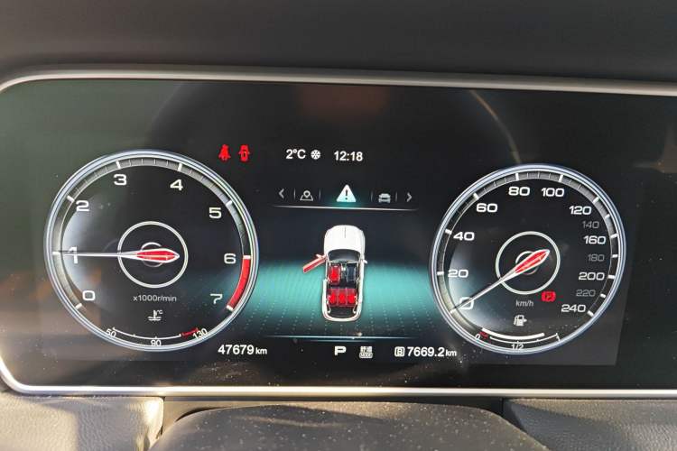 Used Hongqi HS5 2019 2.0T Smart Connect Flagship Edition Instrument Cluster