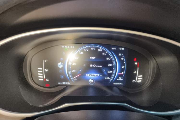 Used Geely Auto Emgrand X7 Sport 2020 1.8TD DCT Two-Wheel Drive Smart Connect 4G-Enabled Version Instrument Cluster